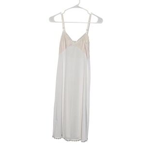 Vintage Shadowline Babydoll Lace Slip Dress Size 32‎ Romantic Lingerie Coquette